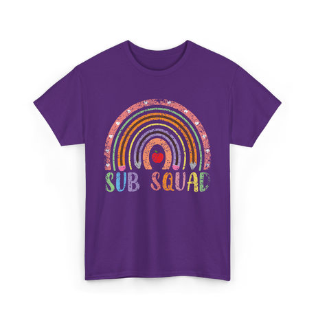 Sub Squad Rainbow Teachers T-Shirt - Purple