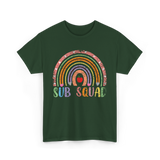 Sub Squad Rainbow Teachers T-Shirt - Forest Green