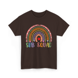 Sub Squad Rainbow Teachers T-Shirt - Dark Chocolate