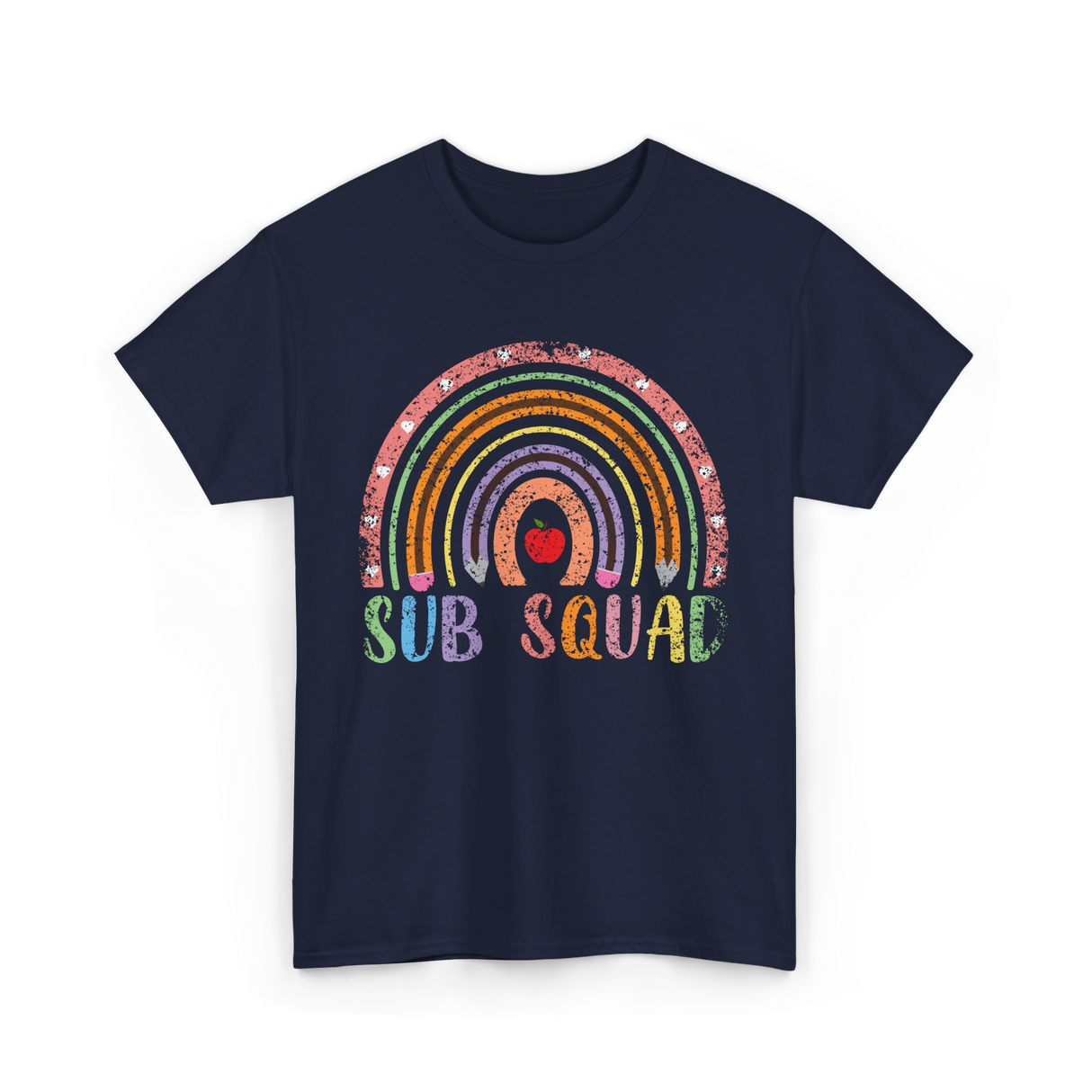 Sub Squad Rainbow Teachers T-Shirt - Navy