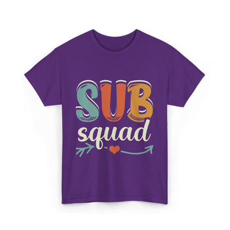 Sub Squad Teacher Education T-Shirt - Purple