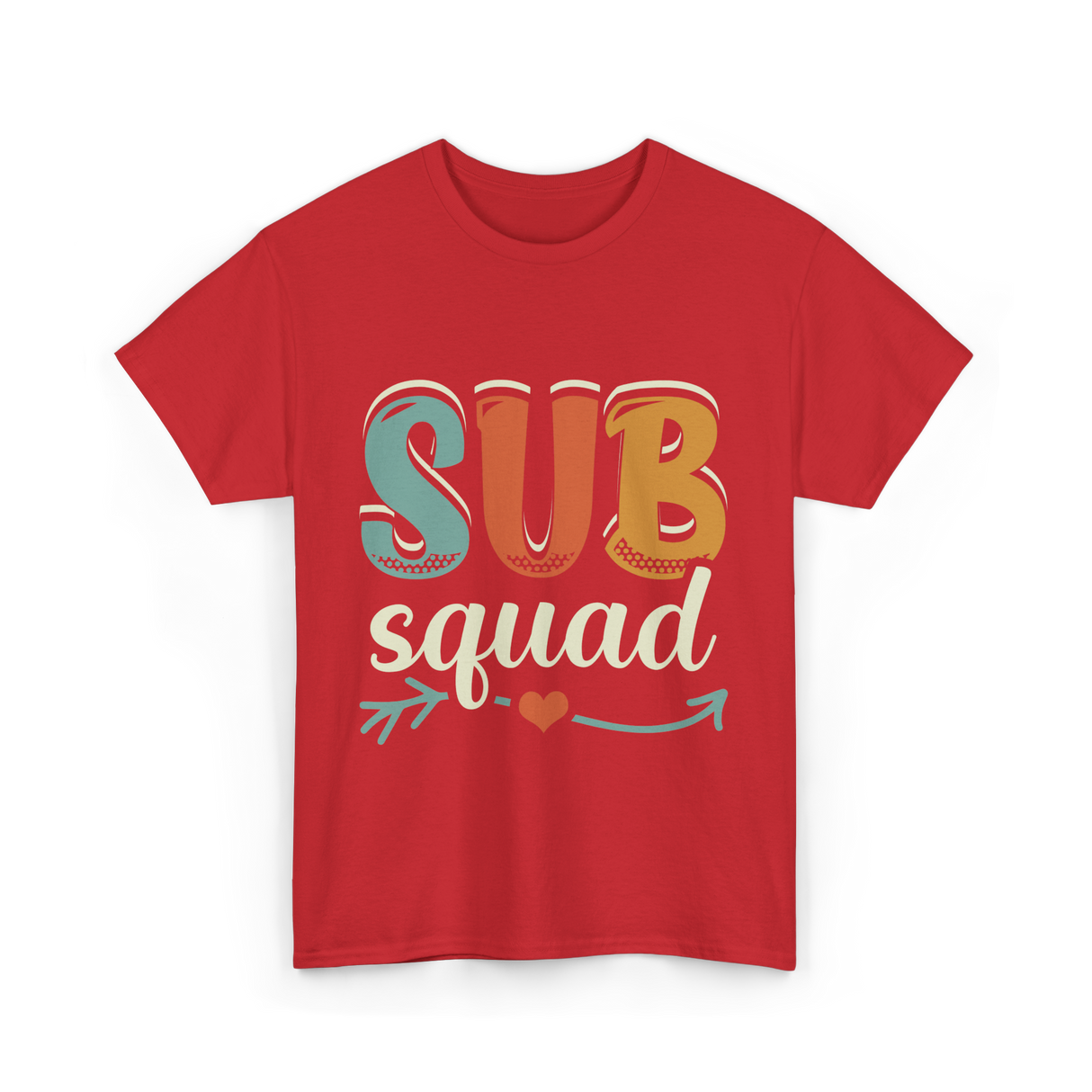 Sub Squad Teacher Education T-Shirt - Red