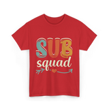 Sub Squad Teacher Education T-Shirt - Red