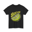 Suck It Lime Slice Citrus T-Shirt - Black