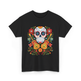 Sugar Skull Guitar T-Shirt - Black