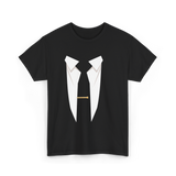 Suit and Tie Formal Occasion T-Shirt - Black