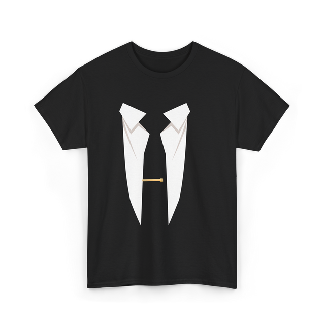 Suit and Tie Formal Occasion T-Shirt - Black