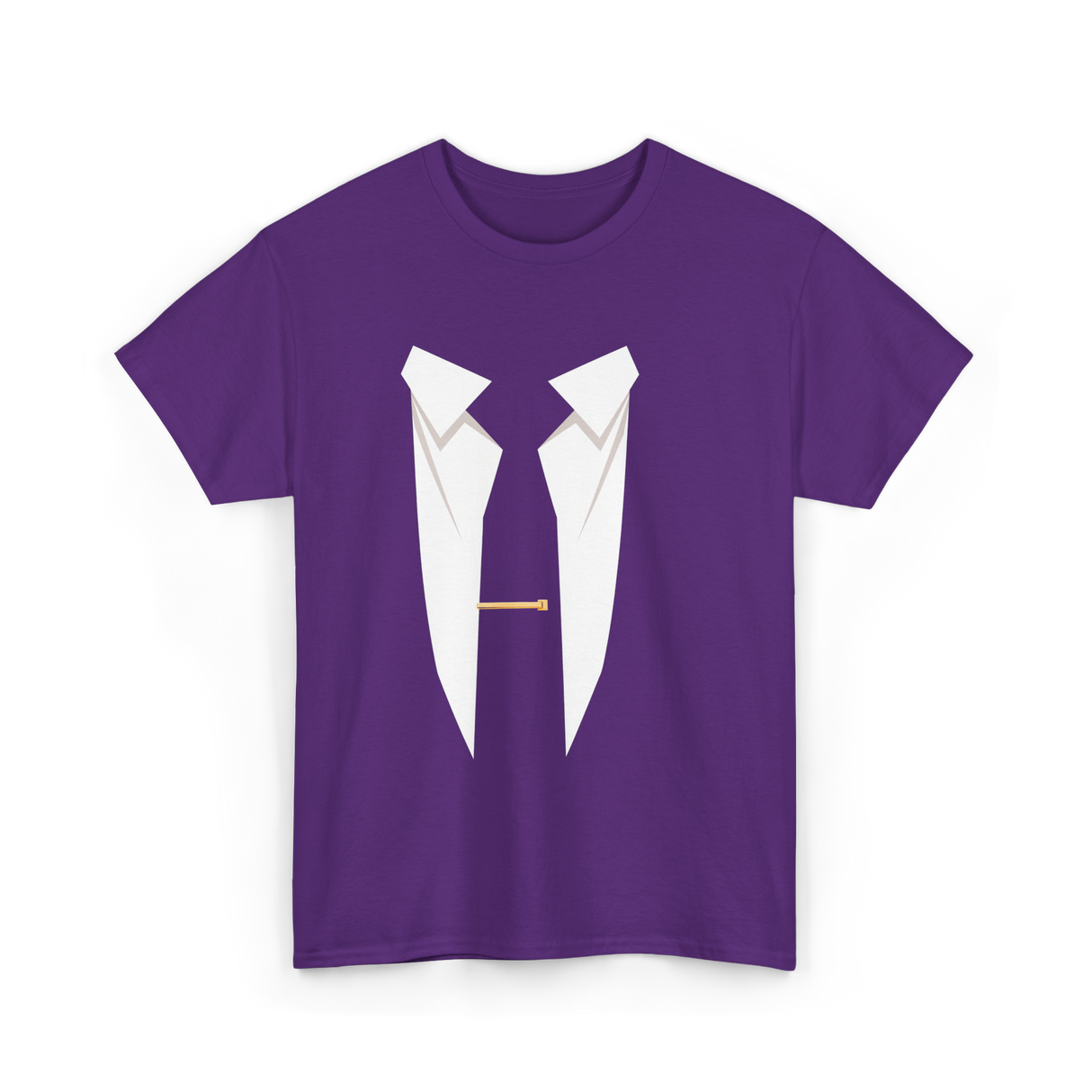 Suit and Tie Formal Occasion T-Shirt - Purple