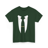 Suit and Tie Formal Occasion T-Shirt - Forest Green