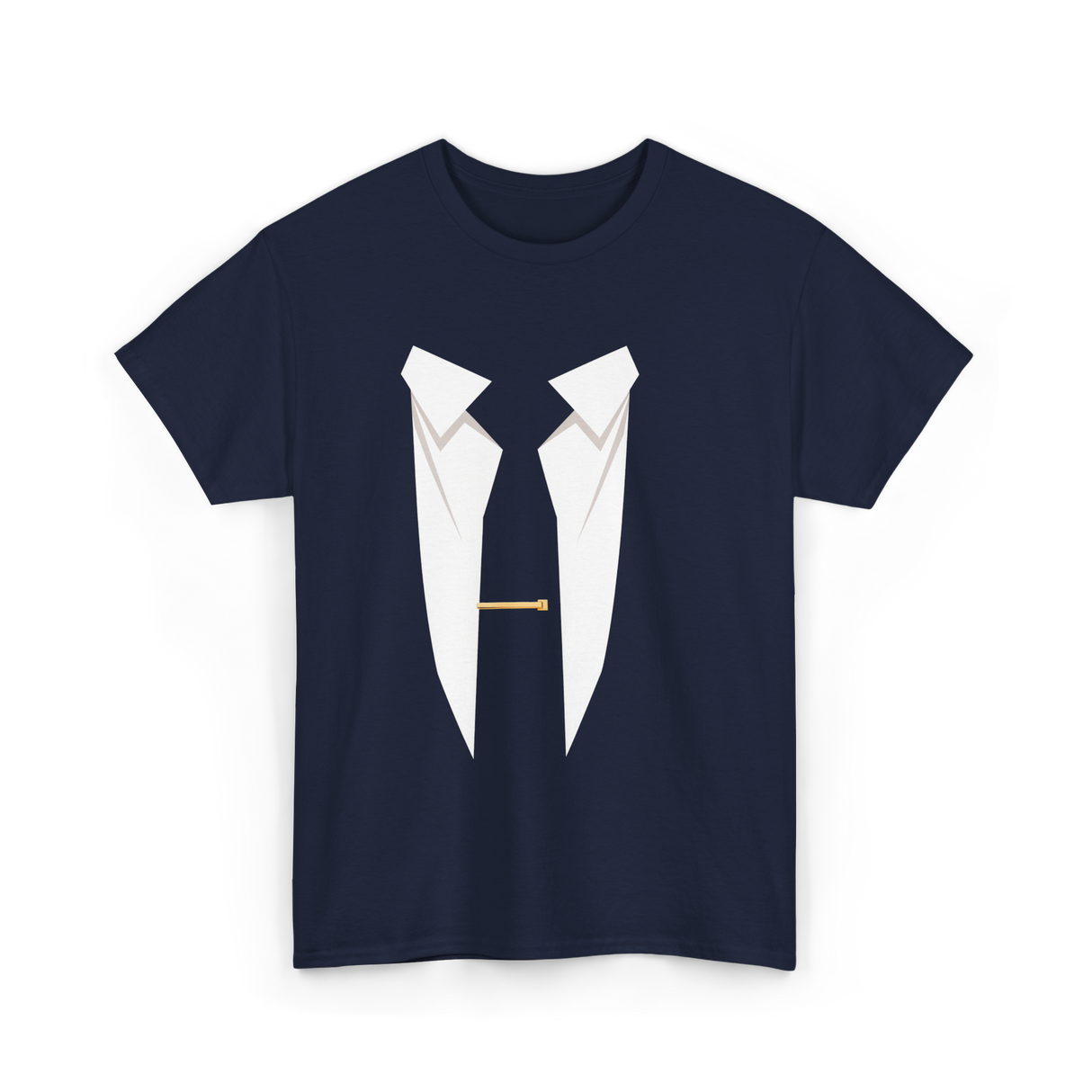 Suit and Tie Formal Occasion T-Shirt - Navy