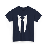 Suit and Tie Formal Occasion T-Shirt - Navy