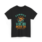 Summer Vacay Mode Vacation T-Shirt - Black