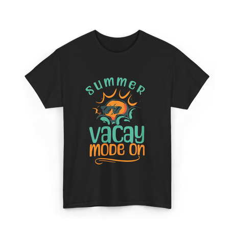 Summer Vacay Mode Vacation T-Shirt - Black