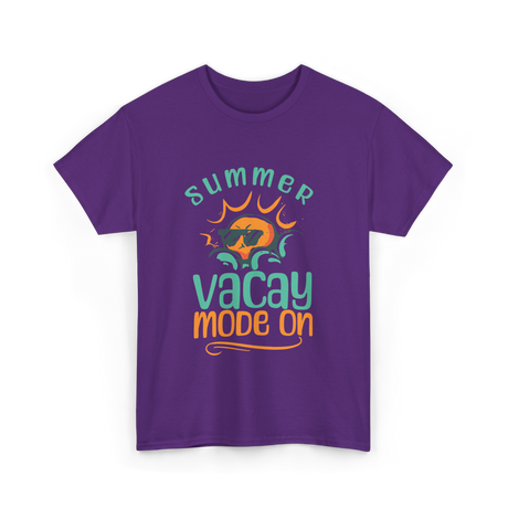 Summer Vacay Mode Vacation T-Shirt - Purple