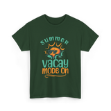 Summer Vacay Mode Vacation T-Shirt - Forest Green