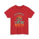 Summer Vacay Mode Vacation T-Shirt - Red