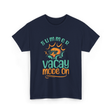 Summer Vacay Mode Vacation T-Shirt - Navy