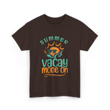 Summer Vacay Mode Vacation T-Shirt - Dark Chocolate