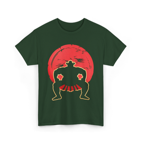 Sumo Wrestler Japan Culture T-Shirt - Forest Green