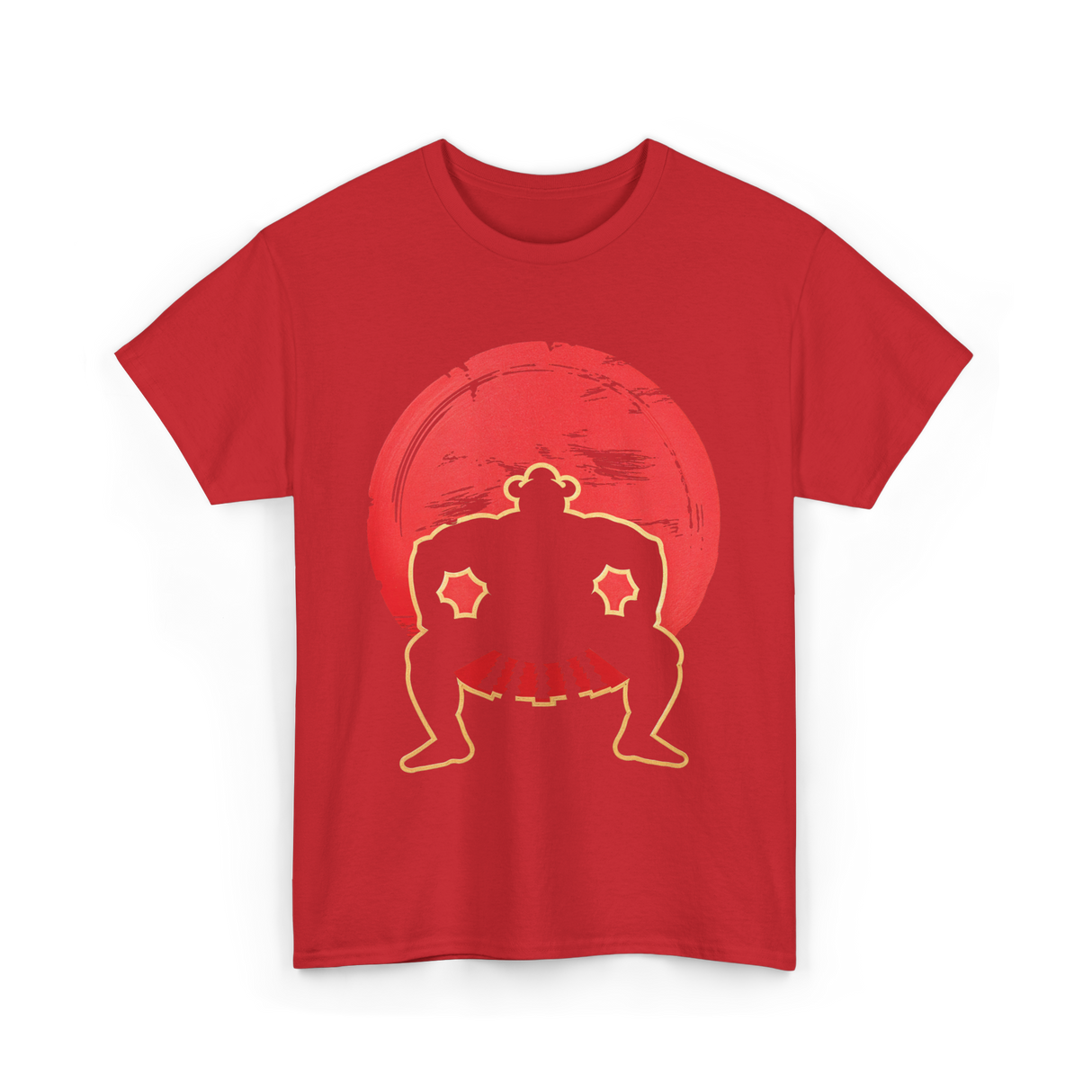 Sumo Wrestler Japan Culture T-Shirt - Red