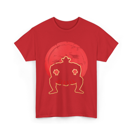 Sumo Wrestler Japan Culture T-Shirt - Red