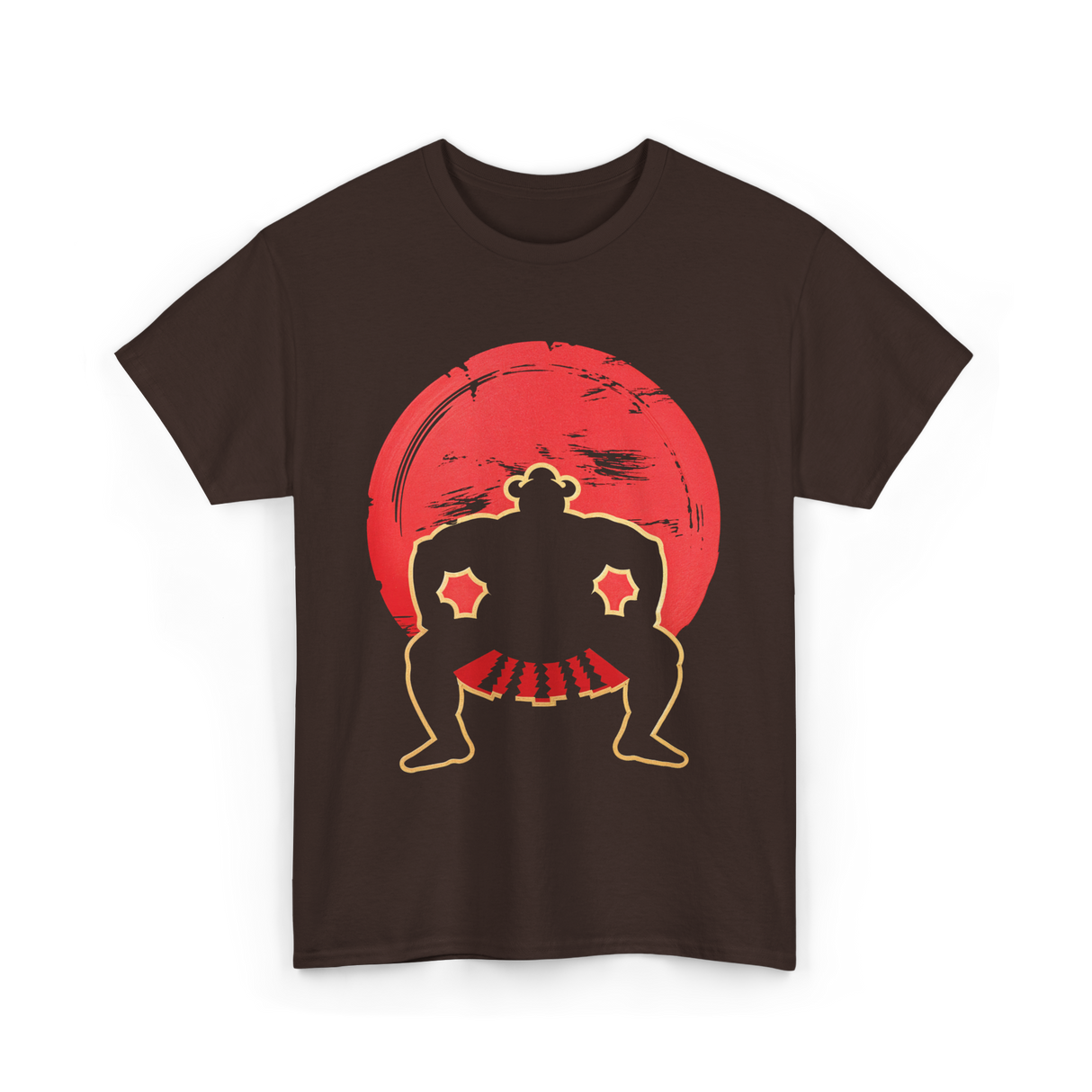 Sumo Wrestler Japan Culture T-Shirt - Dark Chocolate