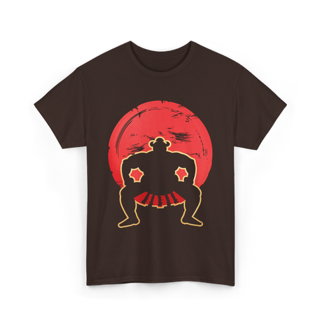 Sumo Wrestler Japan Culture T-Shirt - Dark Chocolate