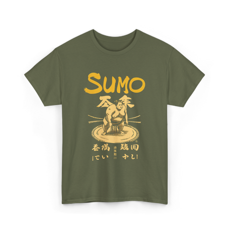 Sumo Wrestling Sumo Wrestler T-Shirt - Military Green