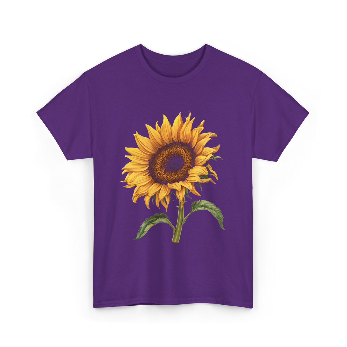 Sunflower Flower T-Shirt - Purple