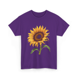 Sunflower Flower T-Shirt - Purple