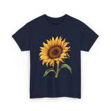 Sunflower Flower T-Shirt - Navy