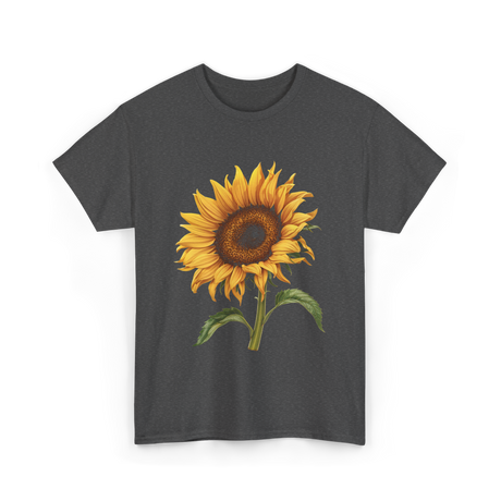 Sunflower Flower T-Shirt - Dark Heather