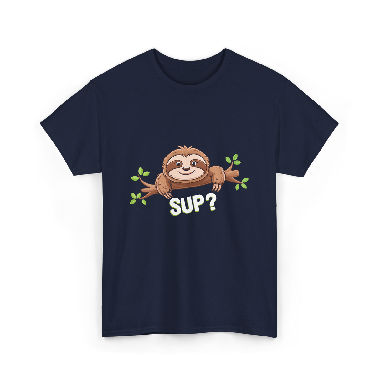 Sup Sloth Sloth Lover T-Shirt - Navy