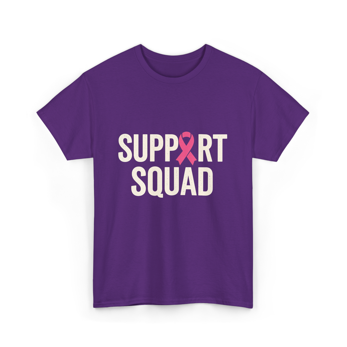 Support Squad Breast Cancer Awareness T-Shirt - Purple