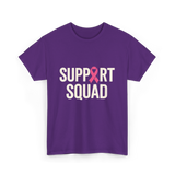 Support Squad Breast Cancer Awareness T-Shirt - Purple