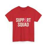 Support Squad Breast Cancer Awareness T-Shirt - Red