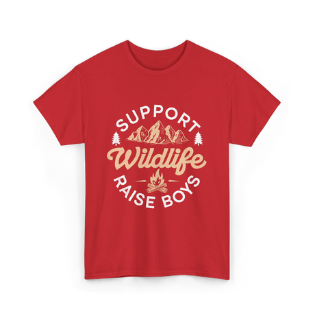 Support Wildlife Raise Boys Wildlife T-Shirt - Red