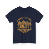 Support Your Local Farmers Farming T-Shirt - Navy