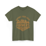 Support Your Local Farmers Farming T-Shirt - Military Green