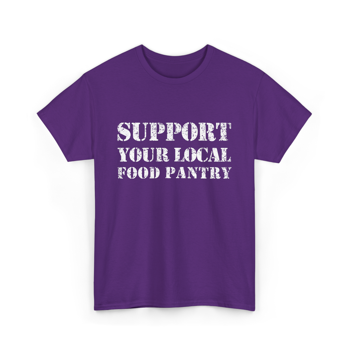 Support Your Local Food Pantry T-Shirt - Purple