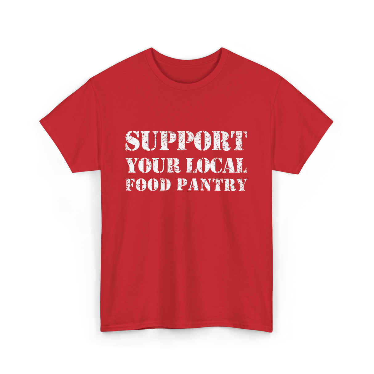 Support Your Local Food Pantry T-Shirt - Red