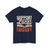 Support Your Local Library T-Shirt - Navy