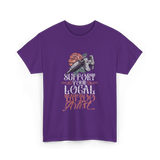 Support Your Local Tattoo Artist Art T-Shirt - Purple