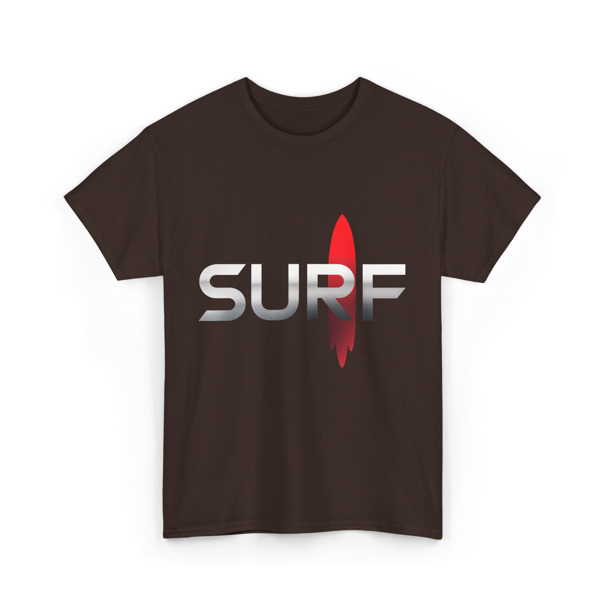 Surf Surfing Surfer T-Shirt - Dark Chocolate