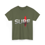 Surf Surfing Surfer T-Shirt - Military Green