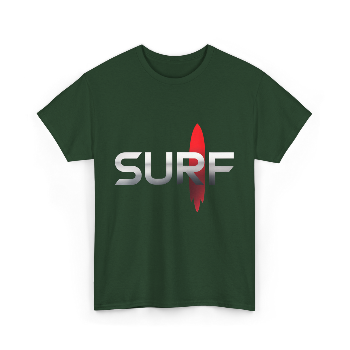 Surf Surfing Surfer T-Shirt - Forest Green