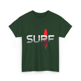 Surf Surfing Surfer T-Shirt - Forest Green