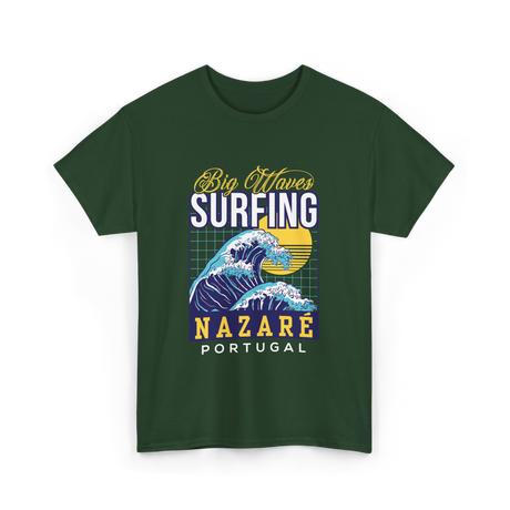 Surfing Nazaré Surf T-Shirt - Forest Green