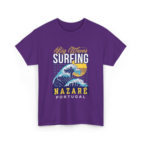 Surfing Nazaré Surf T-Shirt - Purple