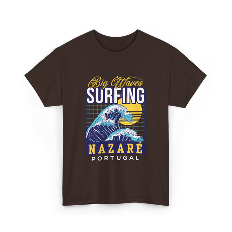 Surfing Nazaré Surf T-Shirt - Dark Chocolate